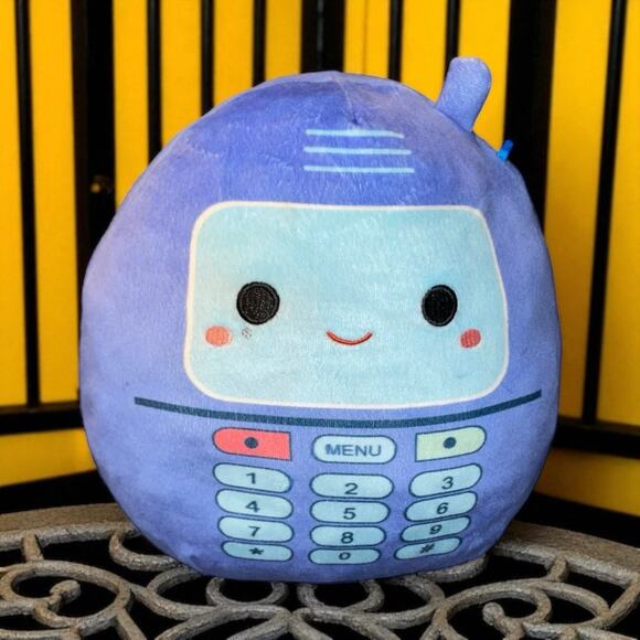 Squishmallows Plush Pillow Gamer Squad Tadita Cell Phone Kellytoy Blue Shower 8" - Picture 1 of 9